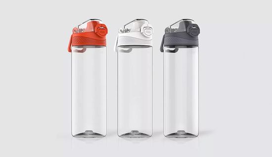 Бутылка для холодных напитков Xiaomi Quan Ge Hello Life Tritan Sports Cup Rock Gray 620ml