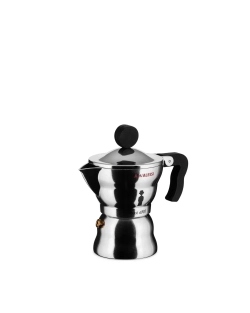 Alessi - Алюминиевая Турка кофеварка  высокого давления Moka Alessi на 6 чашек. / артикул   AAM33/6  / GTIN 8003299968084