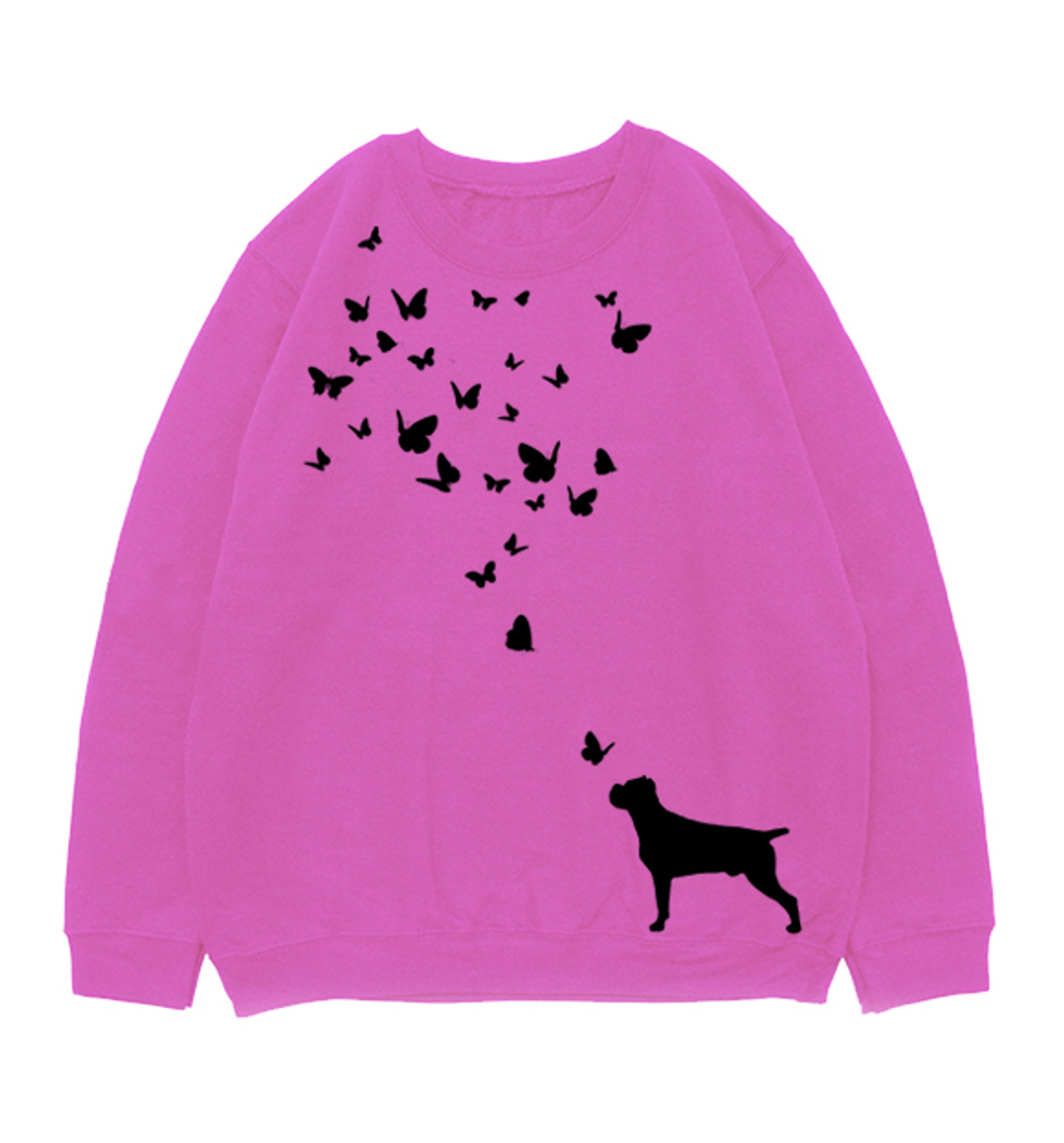 Свитшот "Кане Корсо и бабочки"