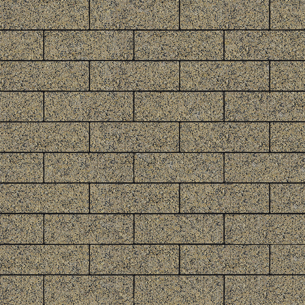 Тротуарная плитка ПРЯМОУГОЛЬНИК 300х100 мм - Гранит+ Желтый с черным