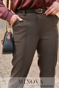 Брюки 446-коричневый Minova