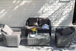 "Кон Панна" лаунж-зона из искусственного ротанга, цвет графит