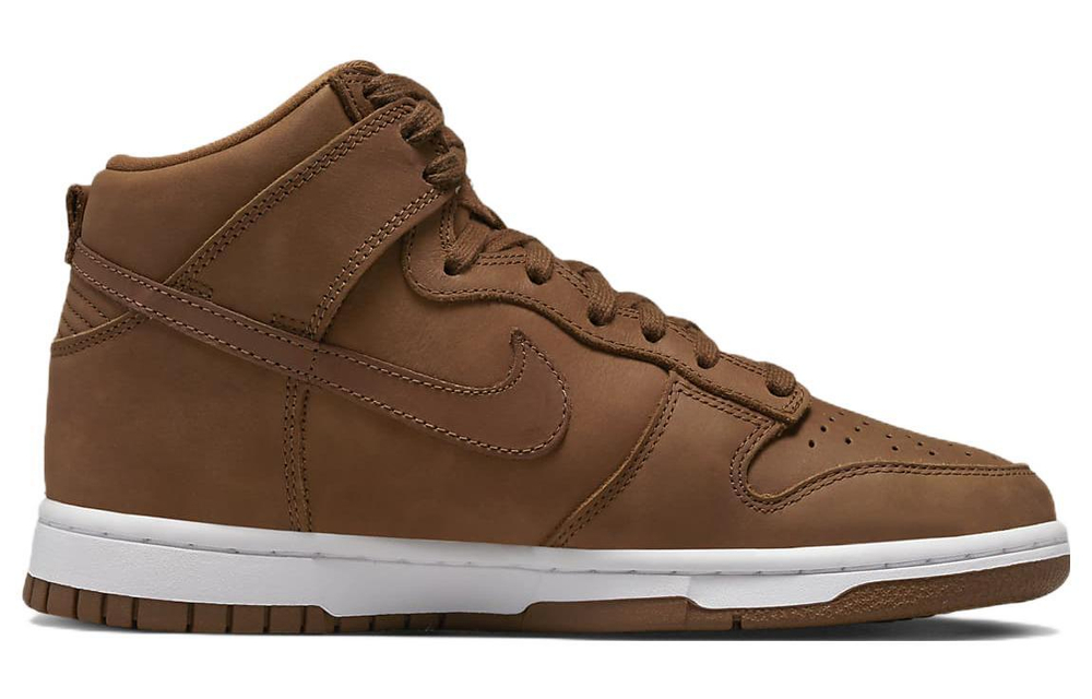 Nike Dunk High Premium Non-Slip Lightweight High Board Shoes Women's Brown