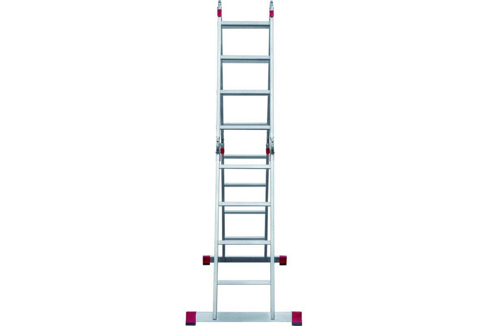 ЛЕСТНИЦА-ТРАНСФОРМЕР НОВАЯ ВЫСОТА 4Х4 АЛЮМИНИЕВАЯ ПРОФЕССИОНАЛЬНАЯ NV 3320