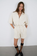 Шорты из фактурного хлопка Stucco