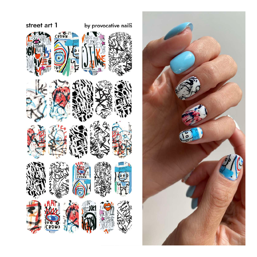 Пленки для маникюра Provocative Nails street art 1