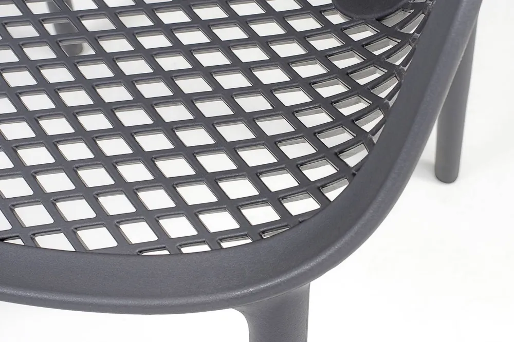 "Беллини" стул пластиковый, цвет темно-серый