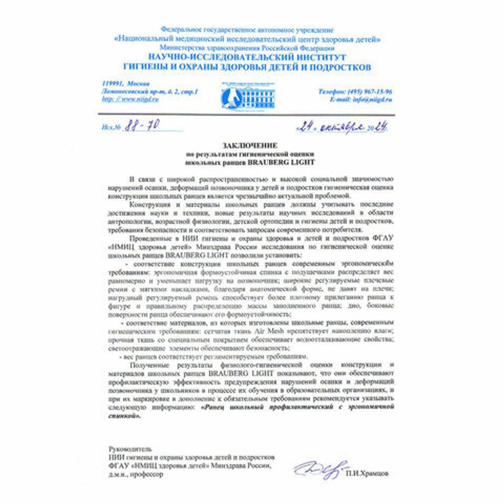 Ранец BRAUBERG LIGHT, 1 отделение, с брелком, Gray wolf, 36х26х13 см, 273111