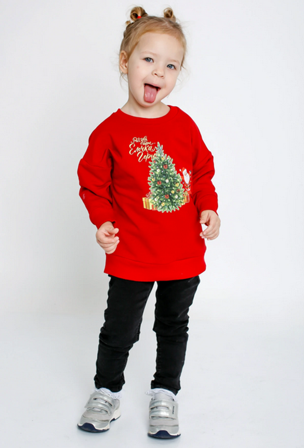 Джемпер для девочек "Праздник-2" Д-232/2 р.86 красный (Ивашка)