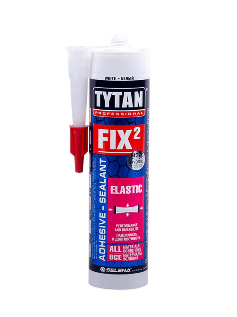 Клей-герметик Tytan Professional Fix Elastic, 290 мл, белый