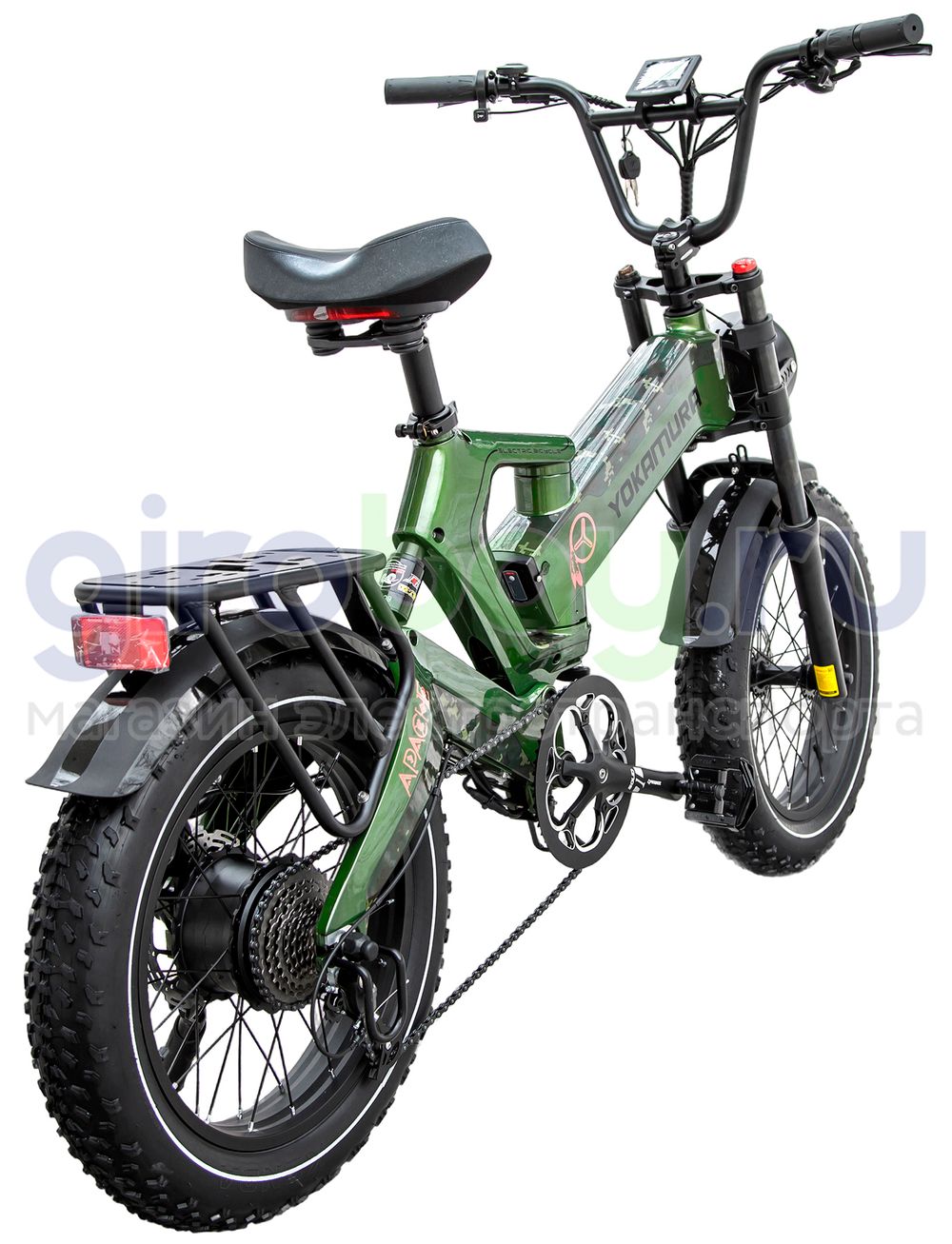 Электровелосипед Yokamura Apache (48V/20Ah) - Military Green фото 7 фото №7