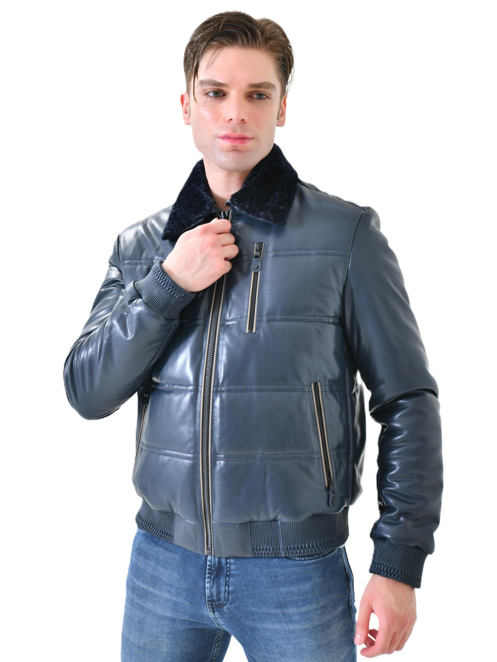 Куртка мужская из натуральной кожи