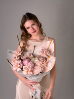 Букет "Персиковый сад"