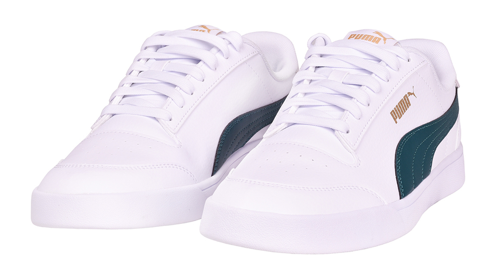 Мужские кроссовки Puma Shuffle - white/varsitygreen/gold