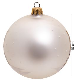 НФШ-1462 Ел.украшение Шар «Дед Мороз шагающий» перламутр 100 мм