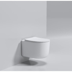 Унитаз подвесной Boheme Flow 969-SET-MW, белый матовый с крышкой-сиденьем с микролифтом