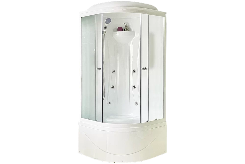 Душевая кабина Royal Bath RB90BK2-M 90x90 профиль белый/стекло матовое