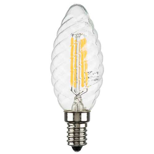 933702 Лампа энергосберегающая LED FILAMENT 220V C35 E14 6W=65W 400-430LM 360G CL 3000K 30000H