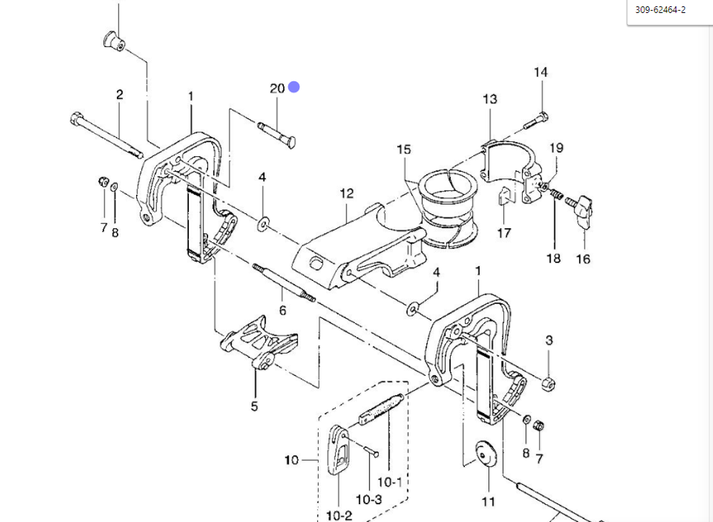 Стопор Tohatsu M2.5-M3.5/MFS2-MFS2.5
