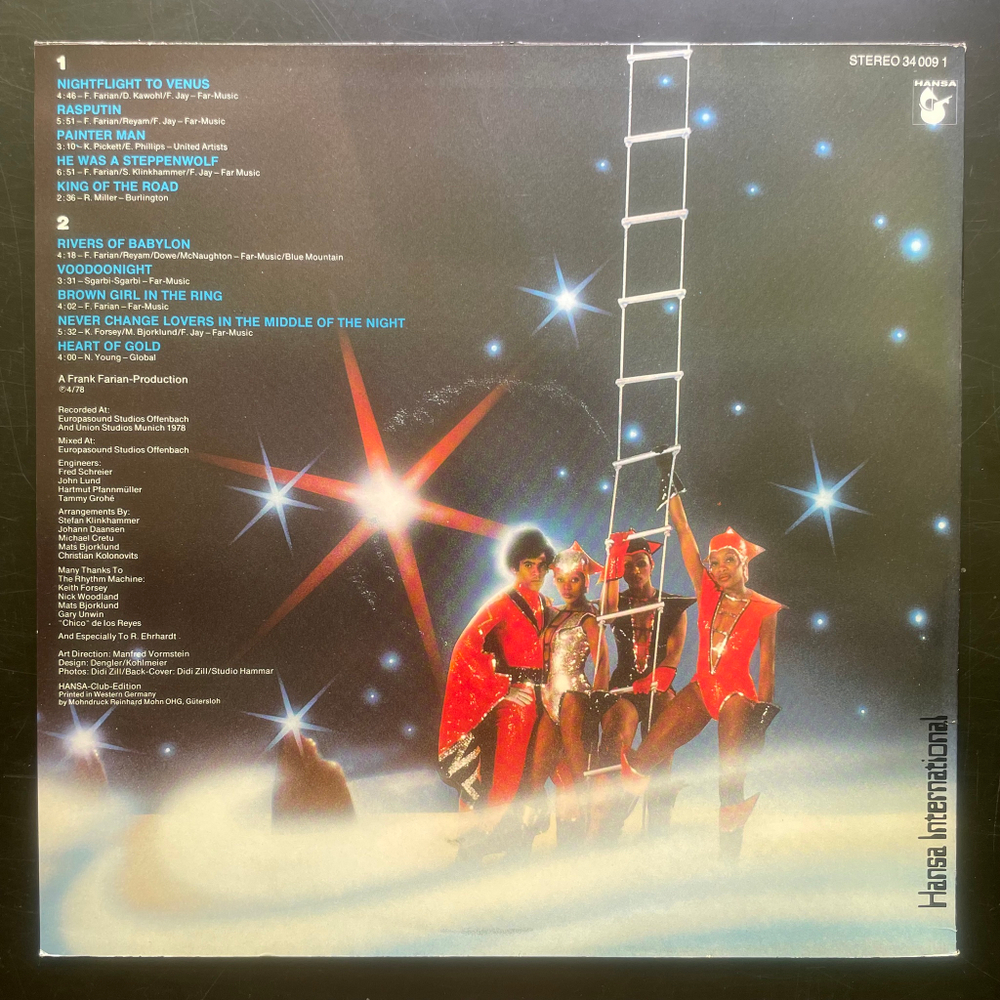 Boney M. ‎– Nightflight To Venus (Германия 1978г.) Club