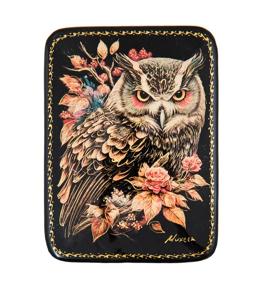 Народные промыслы ШК-19/56-C Шкатулка в технике декупаж «Сова» (8х6х3,5)