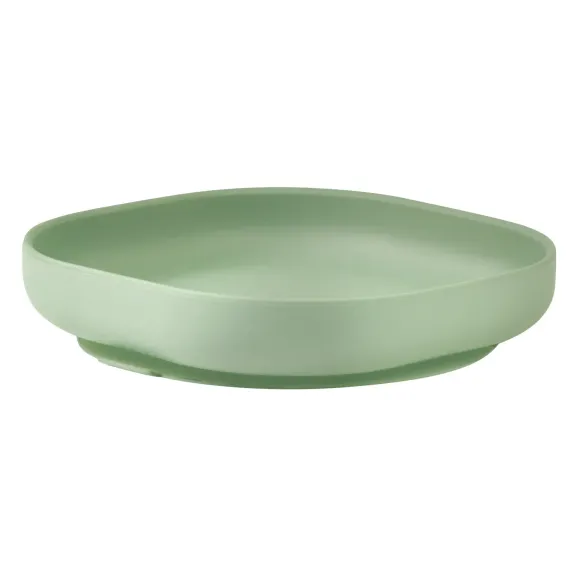 Тарелка из силикона Beaba Silicone Plate With Suction Cup Sage Green