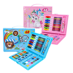 Набор для детского творчества Basir 68 предметов, в разноцветном портфеле с 4 видами рисунков ассорти