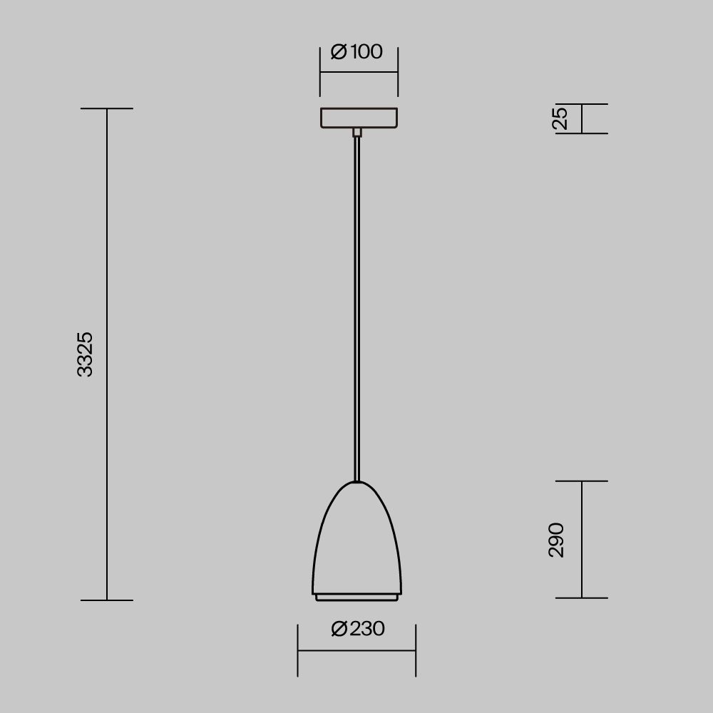 Светильник подвесной Maytoni   MOD430PL-01CM