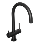 Смеситель для кухни Abelsberg Aera AWF70029MB с возможностью подключения фильтра для воды, цвет вулканический черный