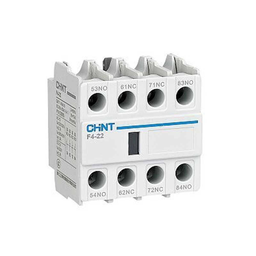 CHINT Приставка доп.контакты 2NO+2NC F4-22 к контактору NC1, NC2, NC8 (R) арт. 439520
