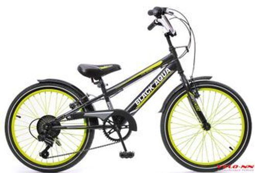 Велосипед Black Aqua Sport 20", 6ск черно-зеленый