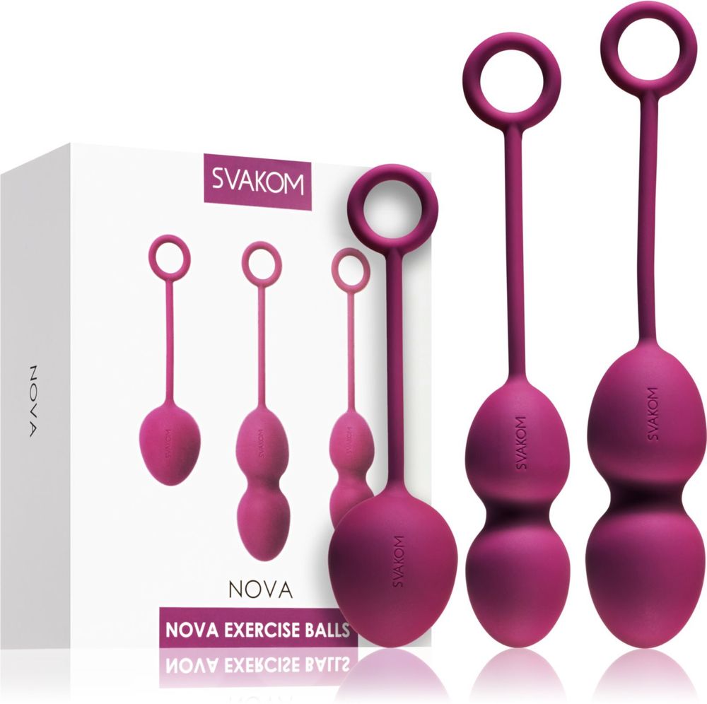 Svakom Duo Kegel balls 17 см + Duo Kegel balls 16,2 см + Single Kegel balls 13,5 см Nova Ball