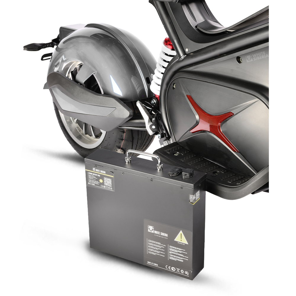 Электроскутер White Siberia BLACK SEA (SILVER) 5000W