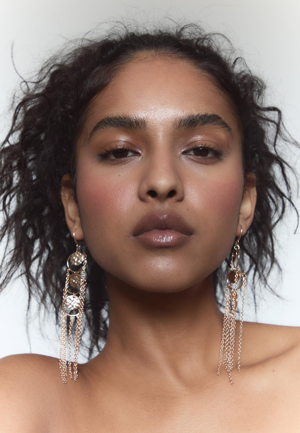 STRADIVARIUS Длинные серьги-цепочки, золотой