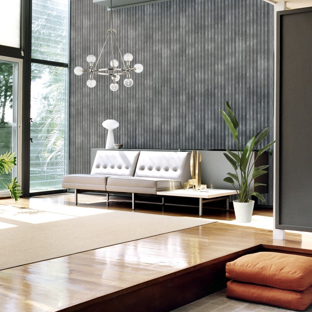 Панель реечная декоративная Кронапласт Legno Бетон Невский 2900х166х24,1 мм