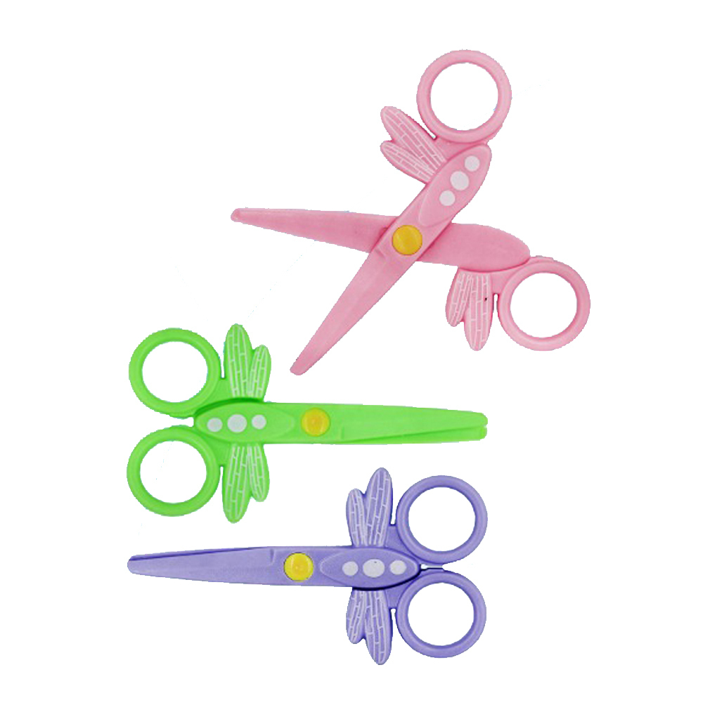 Ножницы детские Basir, с пластиковым лезвием, 12 см, ассорти