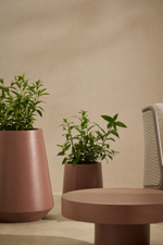 Кашпо Calun керамика темно-коричнего цвета Ø 32 см