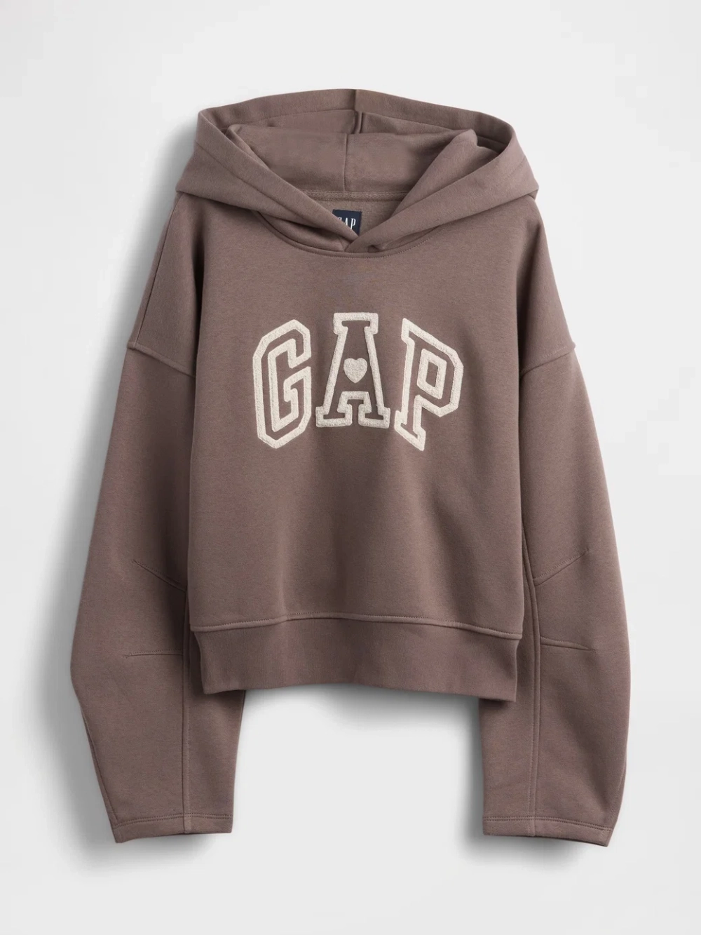 Свитшот VintageSoft с укороченным кроем и рукавами-фонариками - GAP