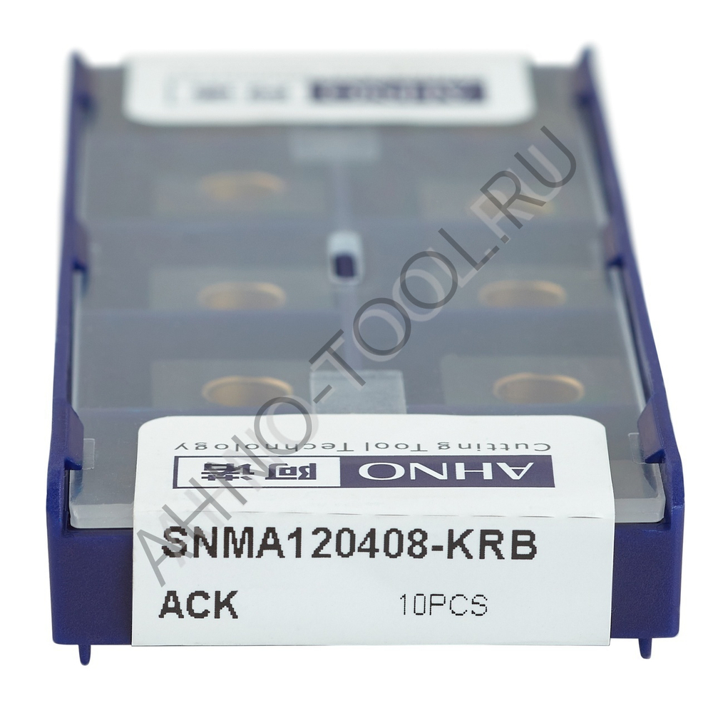 Пластина твердосплавная ISO SNMA120408-KRB ACK10E AHNO по чугуну, чистовая
