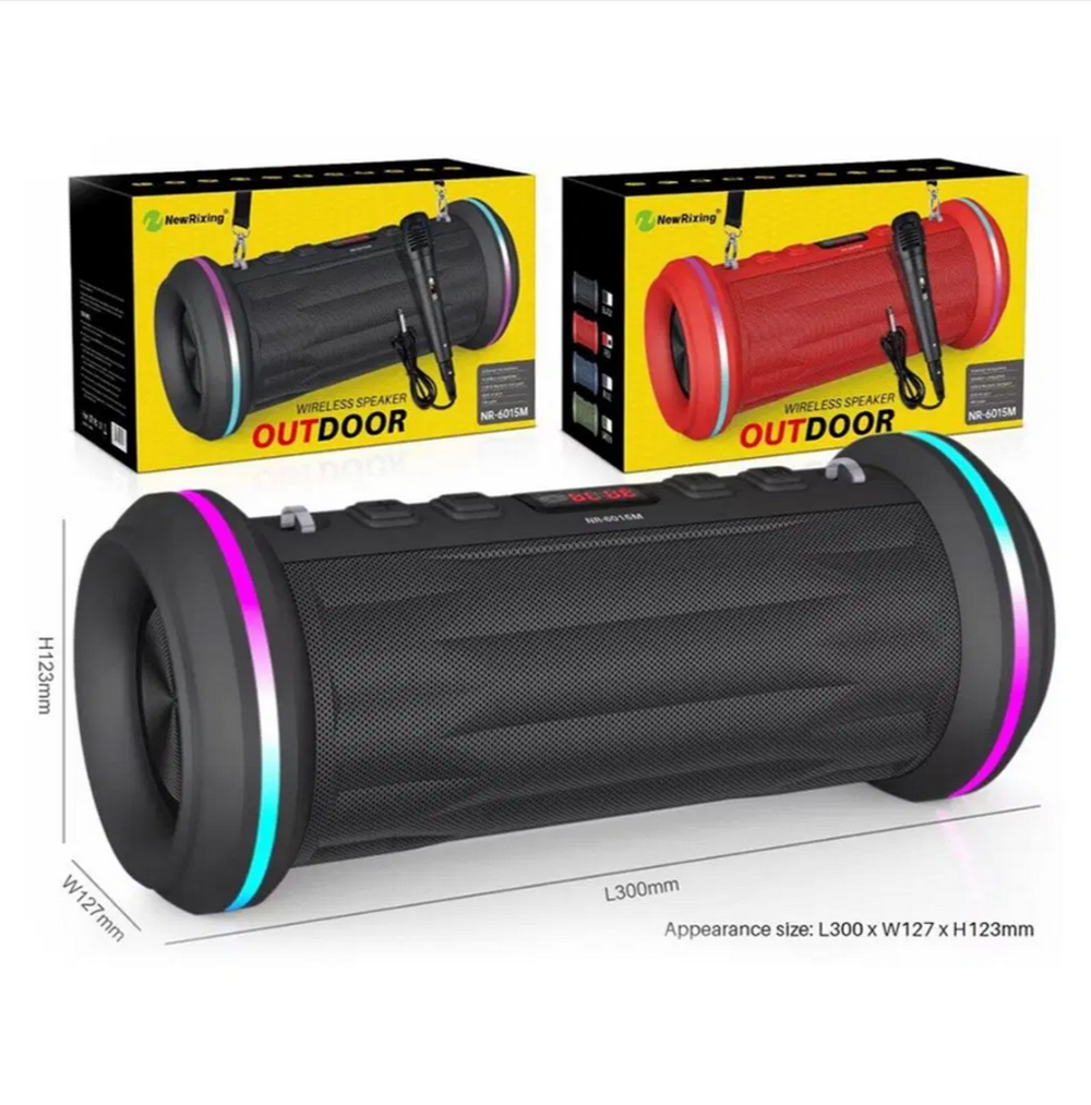 Беспроводная колонка с FM радио Караоке NewRixing NR-6015M