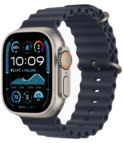 Смарт-часы Apple Watch Ultra 2 Natural Titanium with Navy Ocean Band (2024)