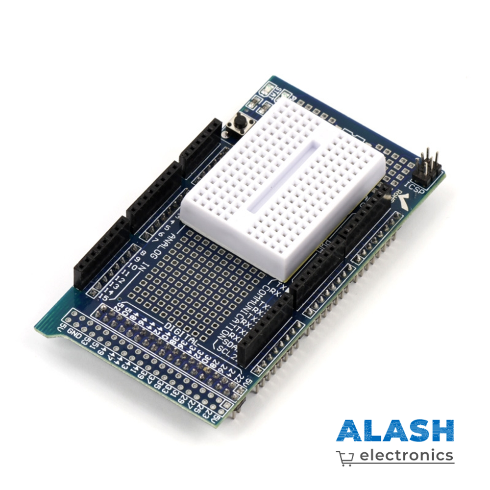 Arduino Mega Prototype Shield V3.0 с макетной платой