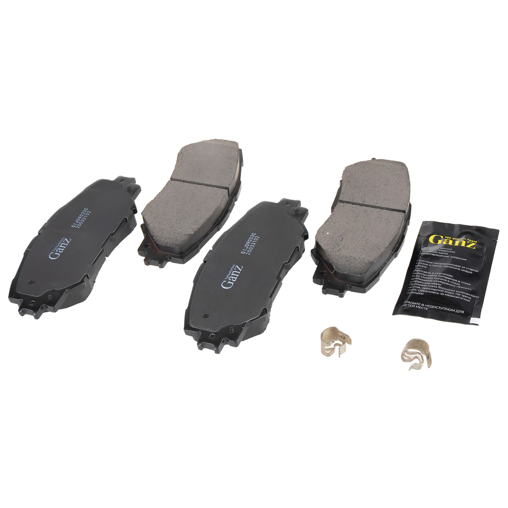 Колодки передние PRO-Line Ceramic TOYOTA COROLLA 06- / Auris 1.4-1.6 07- GANZ GIJ09033C