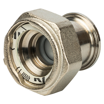 Соединение разъемное STOUT - 1" (с плоским уплотнением, никелированное)