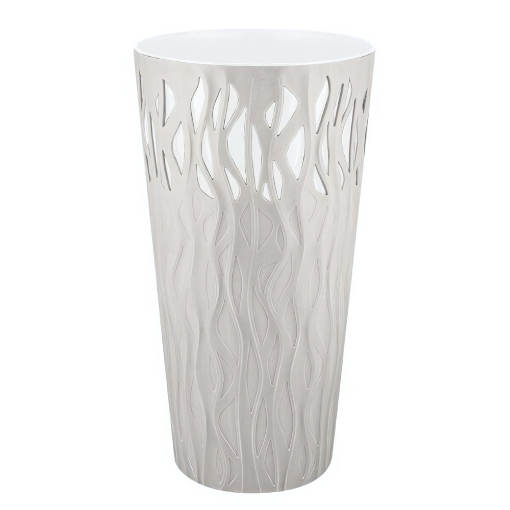 Горшок для цветов InGreen Winds D 340мм/40 л с дренажной вставкой 18,7л белоснежный жасмин