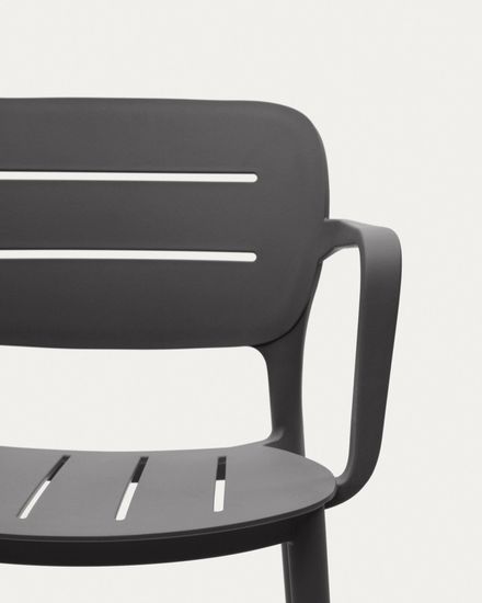 Садовый стул Morella из серого пластика La Forma Испания 