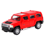 Модель 1:43  Hummer H3, красный,  инерция, откр. двери