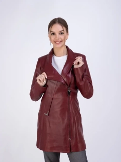 Плащ женский из натуральной кожи Турция