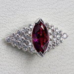 Avant tops with colored gem
