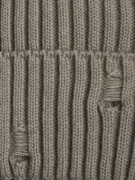 Шапка бини рваная и снуд осенняя